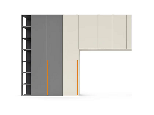 Unité de garde-robe sectionnelle en bois Nidi usine nidi de l'Italie. Foto №2