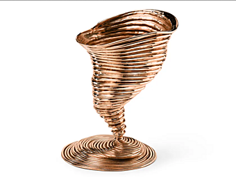Vase en bronze Tornado GHIDINI1961 CB501PB101 usine GHIDINI1961 de l'Italie