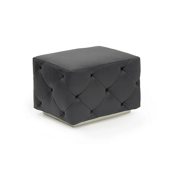 Pouf rectangulaire en cuir capitonné FORMITALIA Overseas usine FORMITALIA de l'Italie. Foto №2