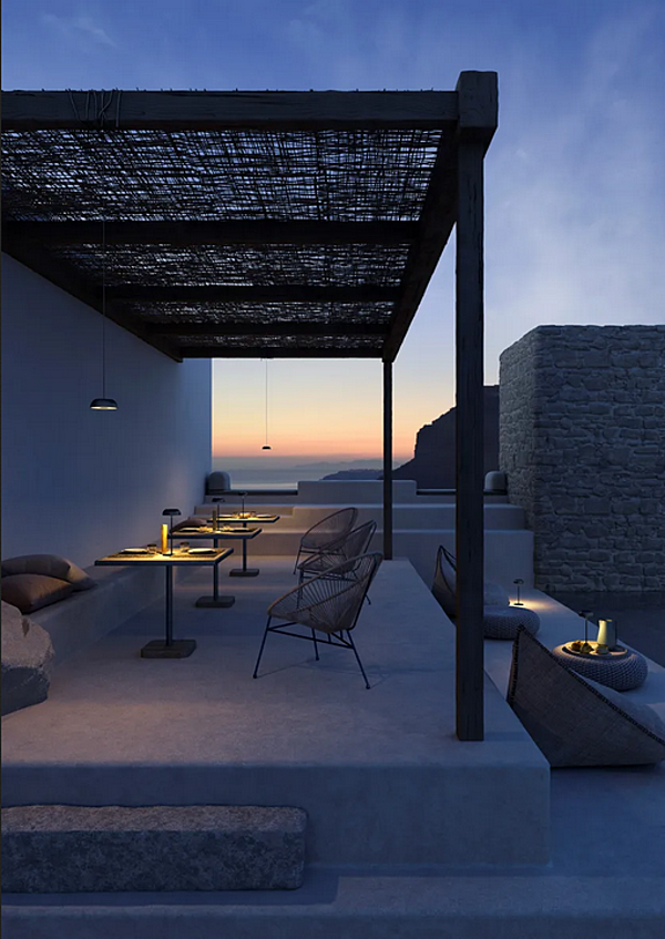 Lampe de table portable multifonctionnelle en matériau AXOLIGHT collection FLOAT usine Axolight de l'Italie. Foto №19