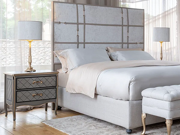 Table de chevet rectangulaire en bois avec tiroirs Savio Firmino 3692 3692COM usine SAVIO FIRMINO de l'Italie. Foto №2