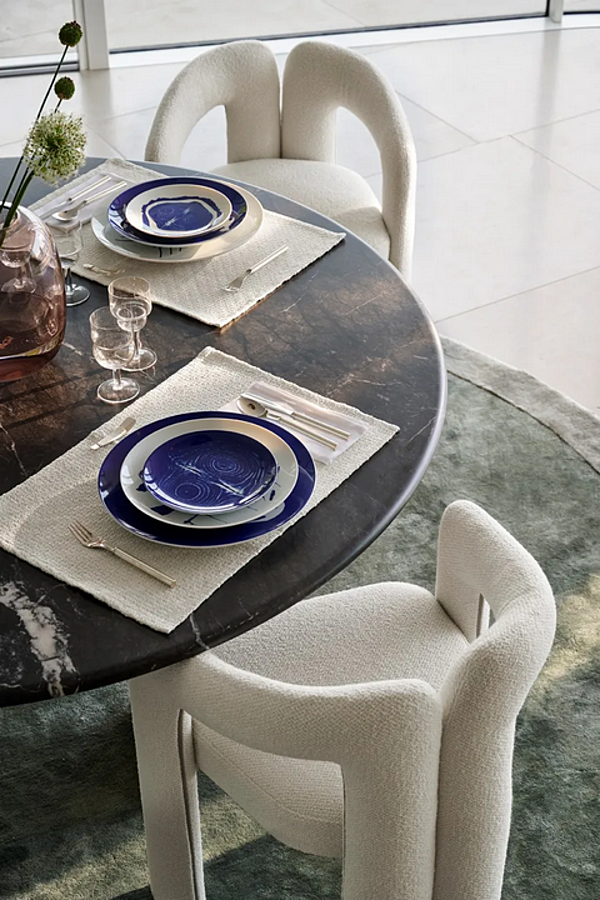 Assiette en porcelaine de remplacement set de 2 Neige CASSINA GNR CP 03 usine CASSINA de l'Italie. Foto №13