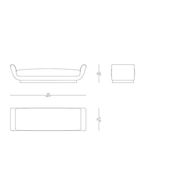 Lit de repos ROSSATO usine ROSSATO de l'Italie. Foto №8