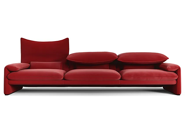 Canapé en cuir avec dossier réglable Maralunga 50 CASSINA usine CASSINA de l'Italie. Foto №1
