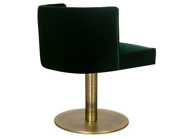Fauteuil pivotant en velours capitonné avec accoudoirs BRABBU Bourbon II usine BRABBU de l'Italie. Foto №3