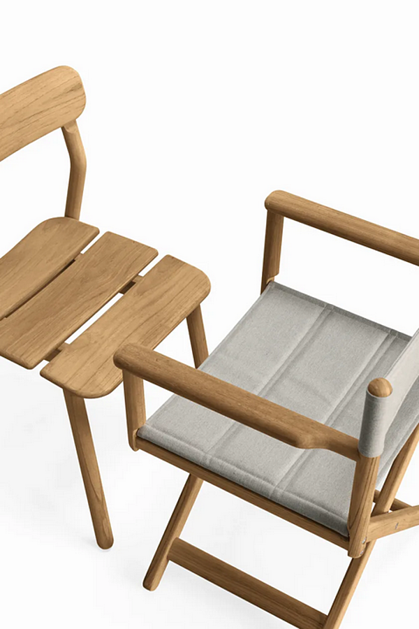Chaise pliante en teck avec accoudoirs Kristalia Director Stria 05STR01 usine Kristalia de l'Italie. Foto №4
