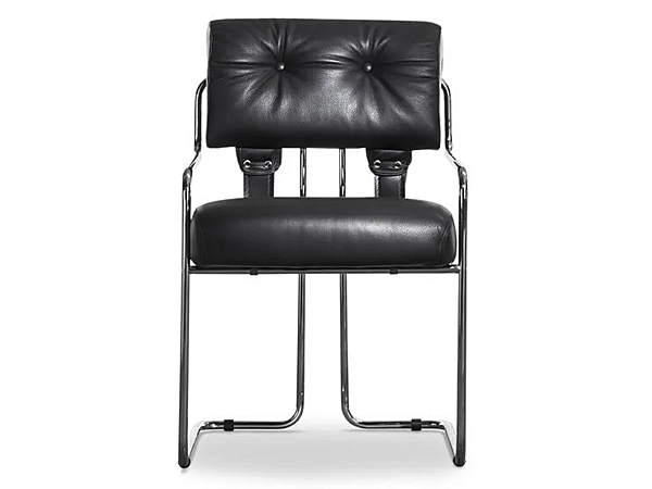 Chaise cantilever rembourrée avec accoudoirs Tucroma I 4 Mariani usine i 4 Mariani de l'Italie. Foto №2