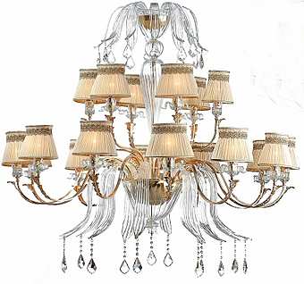 Lustre il PARALUME MARINA 1845 / CH18 / ORO24 / TR