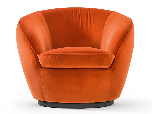 Fauteuil pivotant en tissu avec accoudoirs Giulia Black Tie GIU10SW usine Black Tie de l'Italie. Foto №1