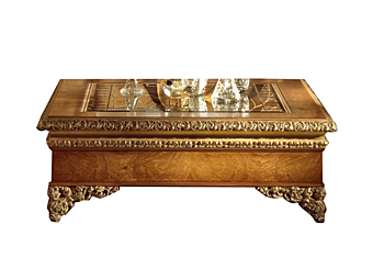 Table basse carrée en bois Royal A.R. Arredamenti 728