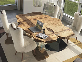 Table à manger rectangulaire en bois Bizzotto Italia Sidney 108 B