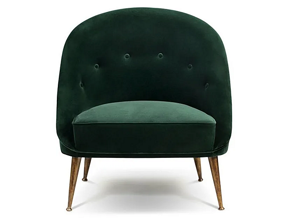 Fauteuil en velours rembourré BRABBU Malay usine BRABBU de l'Italie. Foto №1