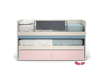 Lit surélevé en bois Nidi collection Nuk usine nidi de l'Italie