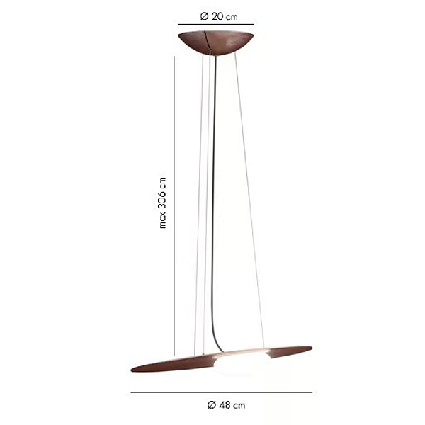 Suspension en aluminium LED KWIC AXOLIGHT usine Axolight de l'Italie. Foto №8