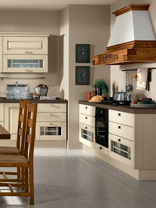 Cuisine avec poignées en bois LUBE CUCINE Laura 07 usine LUBE CUCINE de l'Italie. Foto №4
