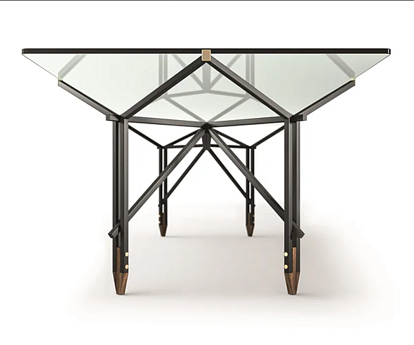 Table en verre et acier 815 Olimpino CASSINA usine CASSINA de l'Italie. Foto №3