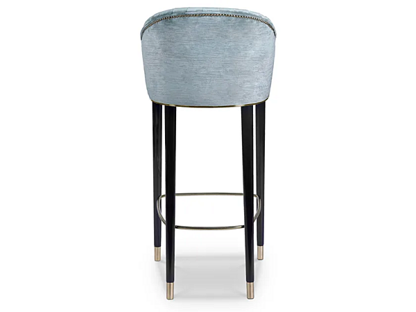 Tabouret en velours rembourré avec dossier Nuka BRABBU usine BRABBU de l'Italie. Foto №5
