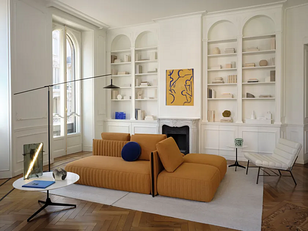 Canapé d'angle avec housse amovible Saba Metis usine SABA de l'Italie. Foto №21