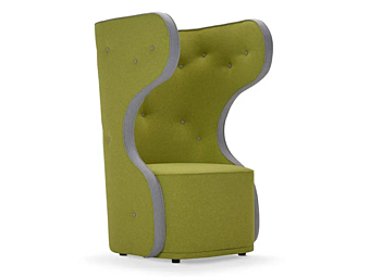 Fauteuil pivotant à dossier haut en tissu Adrenalina WOW IMB1070352