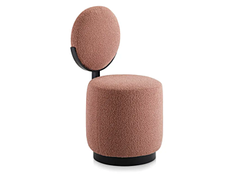 Fauteuil pivotant en tissu Saba Beauty