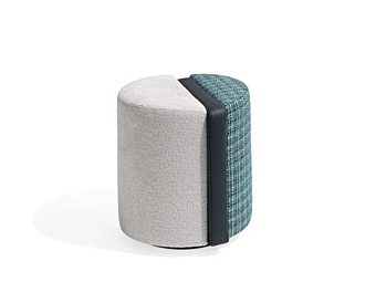 Pouf rond en tissu Summa GIORGETTI 54090 Pouf rond en tissu Summa GIORGETTI 54090 usine GIORGETTI de l'Italie