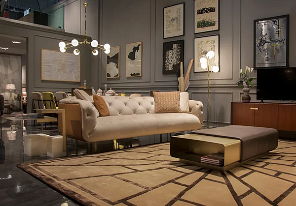 Pouf en cuir table basse cigare FORMITALIA usine FORMITALIA de l'Italie. Foto №6