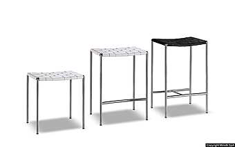 Tabouret de bar Minotti Klasen Stool  usine Minotti de l'Italie