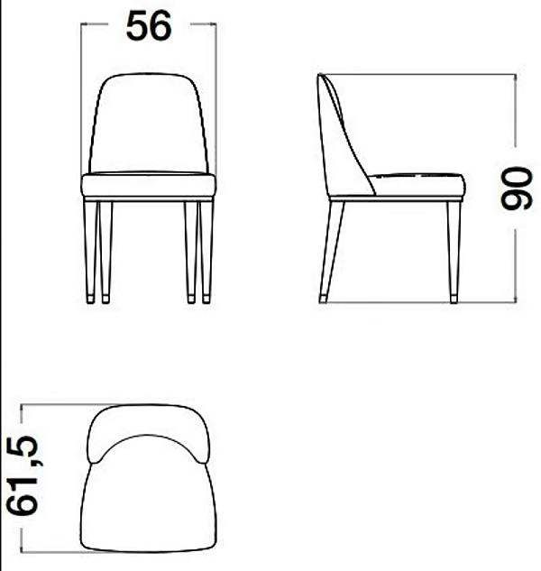 Fauteuil en cuir rembourré Cocoon CPRN HOMOOD C327/E, C328/E usine CPRN HOMOOD de l'Italie. Foto №5