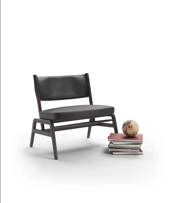 Fauteuil en cuir tanné Ortigia S H FLEXFORM usine FLEXFORM de l'Italie. Foto №3