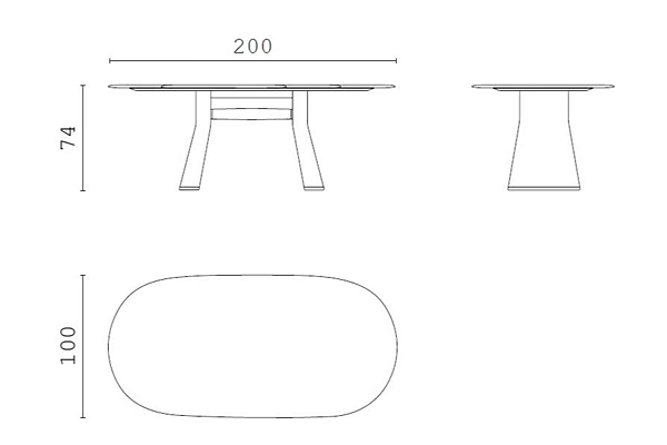 Table ovale en bois et marbre Talos CPRN HOMOOD usine CPRN HOMOOD de l'Italie. Foto №3