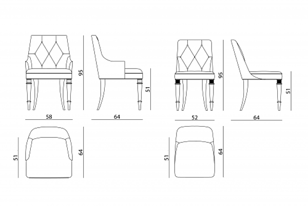 Chaise VISUELLE (IPE CAVALLI) SÉVIGNÈ usine VISIONNAIRE (IPE CAVALLI) de l'Italie. Foto №4