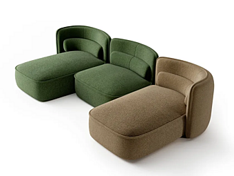 Canapé modulable en tissu Brezza XL INNOVA Imbottiti