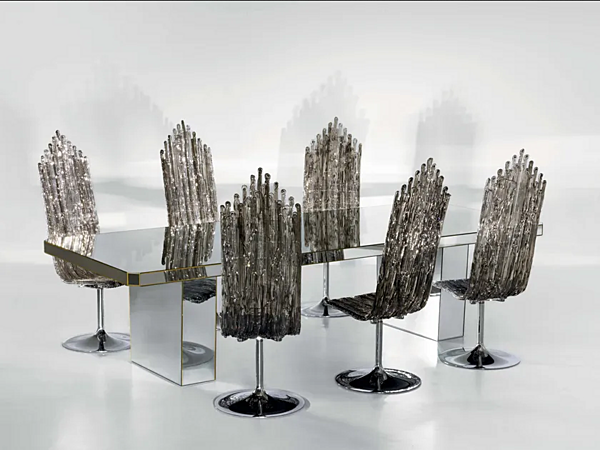Chaise haute en polycarbonate Milano Edra usine EDRA de l'Italie. Foto №1