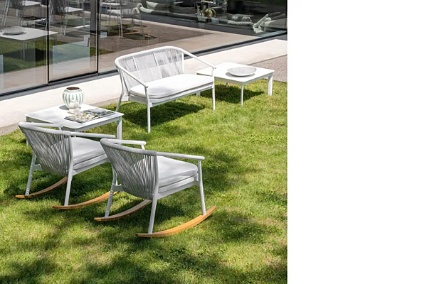 Canapé de jardin deux places en aluminium revêtu de poudre collection Smart VARASCHIN 247D2, 247D2S, 247D2H usine VARASCHIN de l'Italie. Foto №5