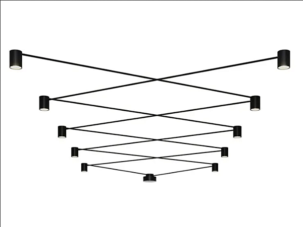 Lampe de plafond modulaire LED en métal AXOLIGHT Pivot usine Axolight de l'Italie. Foto №1