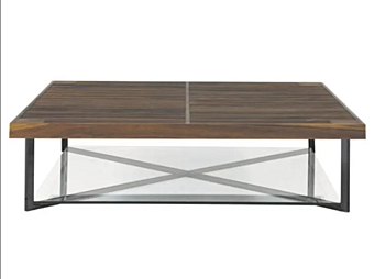 Table basse carrée en noyer Ponton LIGNE ROSET 11497861