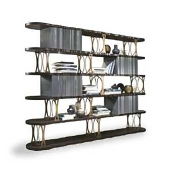 Bibliothèque ouverte en noyer CARPANELLI Mistral usine CARPANELLI de l'Italie