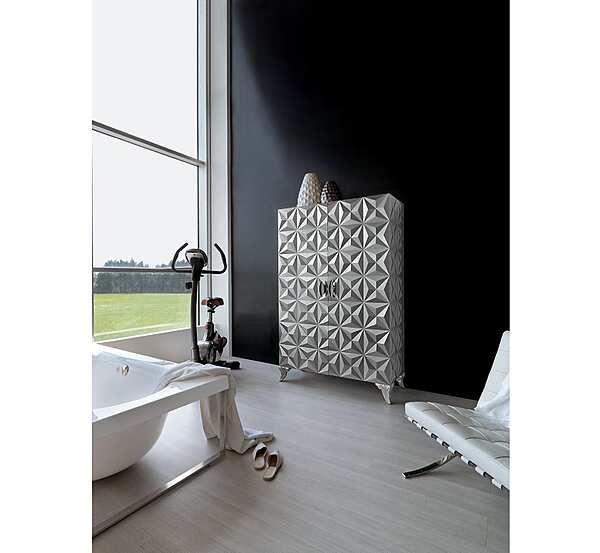 Cabinet de rangement de salle de bain avec portes en bois Bizzotto Italia Diamond usine Bizzotto Italia de l'Italie. Foto №3