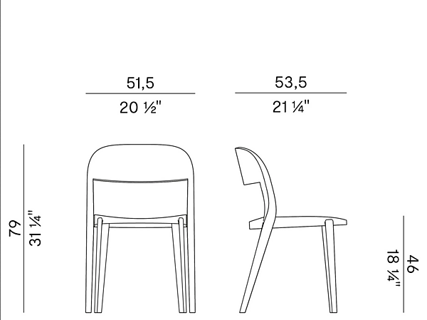 Chaise empilable en bois et paille de Vienne Minima 949 C Potocco 949/C usine POTOCCO de l'Italie. Foto №9