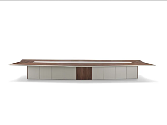 Table de réunion rectangulaire en bois avec gestion des câbles i 4 Mariani Table de réunion rectangulaire en bois avec gestion des câbles i 4 Mariani usine i 4 Mariani de l'Italie