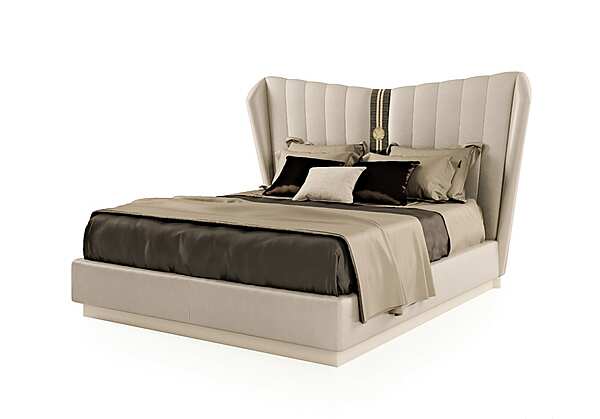 Lit double avec tête de lit rembourrée Bizzotto Italia Symphony usine Bizzotto Italia de l'Italie. Foto №1