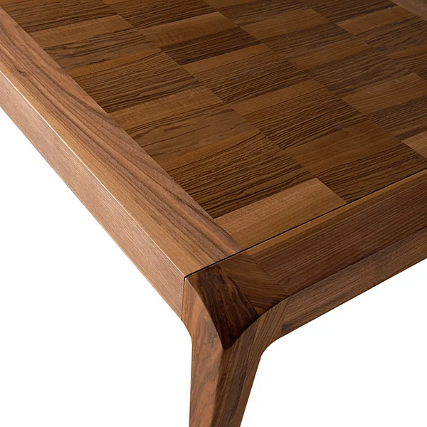 Table à manger carrée extensible en bois massif SENTIERO B 151 DALE usine DALE de l'Italie. Foto №2
