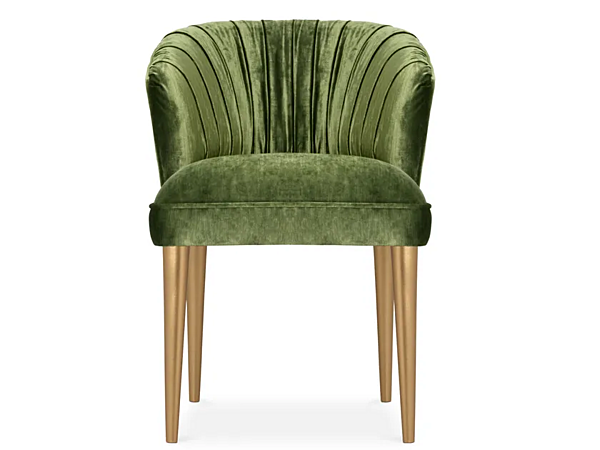 Fauteuil en velours rembourré avec accoudoirs BRABBU Nuka usine BRABBU de l'Italie. Foto №3