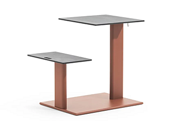 Table de jardin avec assise intégrée en aluminium et HPL Plinto Sit Eat VARASCHIN 24690