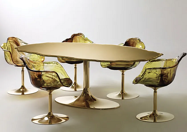 Chaise pivotante en polycarbonate avec accoudoirs Ella Edra ELL010/15/20/40 usine EDRA de l'Italie. Foto №12