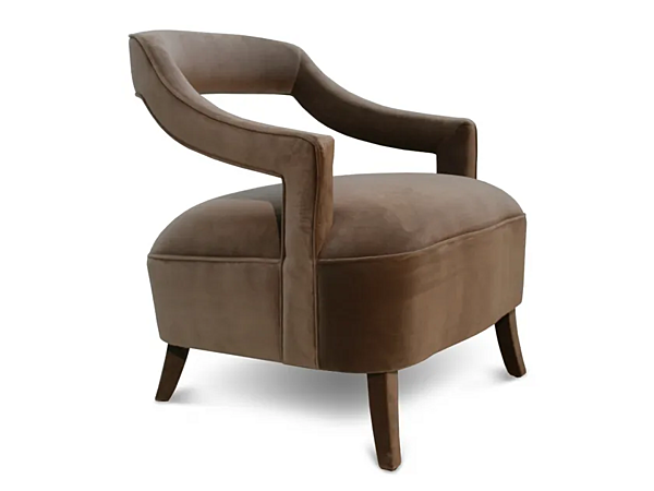 Fauteuil en velours avec accoudoirs Oka BRABBU usine BRABBU de l'Italie. Foto №2