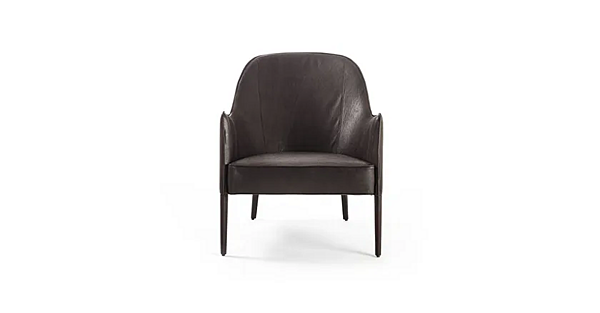 Fauteuil en cuir avec accoudoirs Jackie Frigerio usine Frigerio de l'Italie. Foto №2