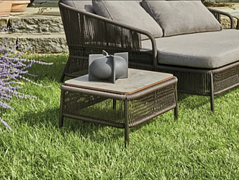 Table d'appoint de jardin en fibre synthétique VARASCHIN Cricket