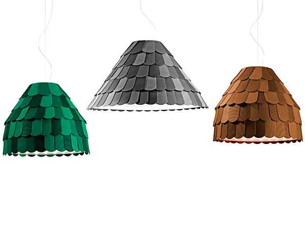 Lampe suspendue en plastique Roofer Fabbian usine Fabbian de l'Italie. Foto №9