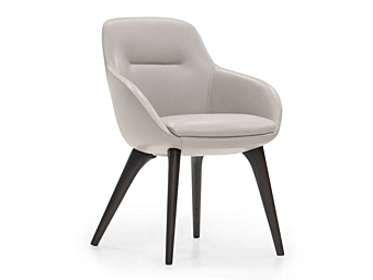 Fauteuil en cuir rembourré FORMITALIA collection Kowloon usine FORMITALIA de l'Italie